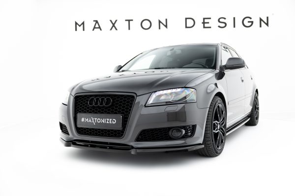 Audi A3 8P (facelift Model) - Lâmina frontal | AU-A3-2F-FD1G | Produto Maxton Design distribuído por Unicartuning.