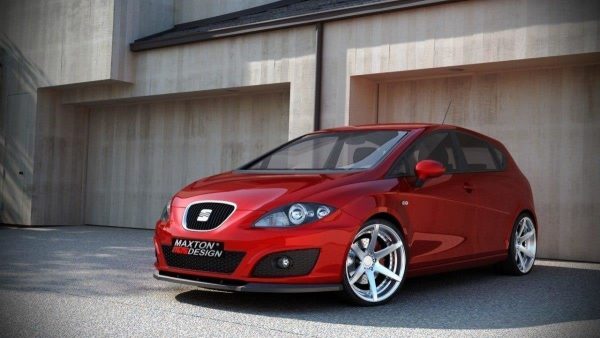 Seat Leon Mk2 Cupra / FR (facelift) - Lâmina frontal | SE-LE-2F-FD1G | Produto Maxton Design distribuído por Unicartuning. Seat Leon Mk2 Cupra / FR (facelift) - Lâmina frontal | SE-LE-2F-FD1G | Produto Maxton Design distribuído por Unicartuning.