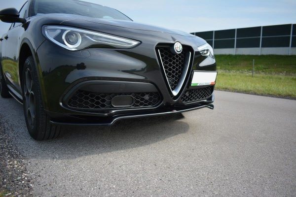 Alfa Romeo Stelvio - Lâmina frontal V.1 | AL-ST-1-FD1G | Produto Maxton Design distribuído por Unicartuning. Alfa Romeo Stelvio - Lâmina frontal V.1 | AL-ST-1-FD1G | Produto Maxton Design distribuído por Unicartuning.
