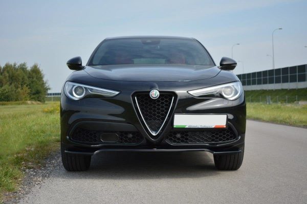 Alfa Romeo Stelvio - Lâmina frontal V.1 | AL-ST-1-FD1G | Produto Maxton Design distribuído por Unicartuning. Alfa Romeo Stelvio - Lâmina frontal V.1 | AL-ST-1-FD1G | Produto Maxton Design distribuído por Unicartuning.