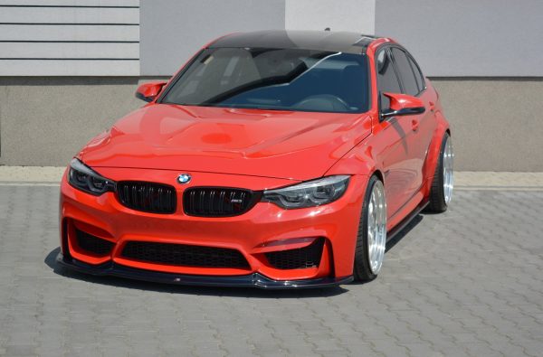 BMW M3 F80 - Lâmina frontal V.1 | BM-3-80-M-FD1G | Produto Maxton Design distribuído por Unicartuning.