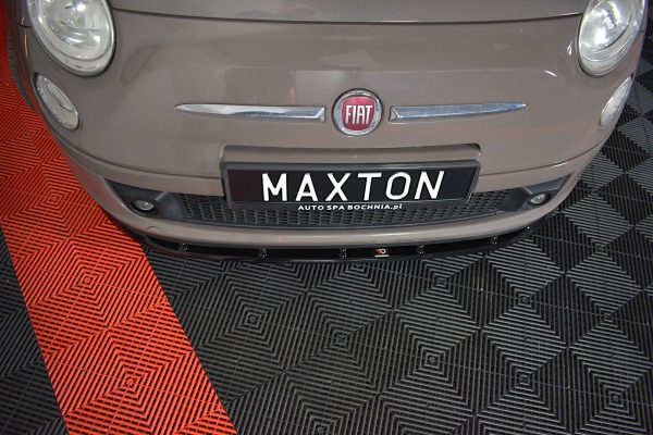 Fiat 500 Hatchback Preface - Lâmina frontal V.1 | FI-500-FD1G | Produto Maxton Design distribuído por Unicartuning.