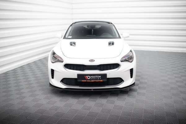 Kia Stinger GT / GT-line / Standard Mk1 - Lâmina frontal V.1 | KI-ST-1-GT-FD1G | Produto Maxton Design distribuído por Unicartuning. Kia Stinger GT / GT-line / Standard Mk1 - Lâmina frontal V.1 | KI-ST-1-GT-FD1G | Produto Maxton Design distribuído por Unicartuning.
