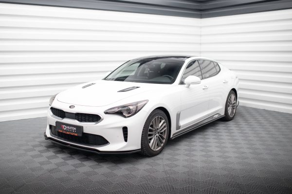 Kia Stinger GT / GT-line / Standard Mk1 - Lâmina frontal V.1 | KI-ST-1-GT-FD1G | Produto Maxton Design distribuído por Unicartuning. Kia Stinger GT / GT-line / Standard Mk1 - Lâmina frontal V.1 | KI-ST-1-GT-FD1G | Produto Maxton Design distribuído por Unicartuning.