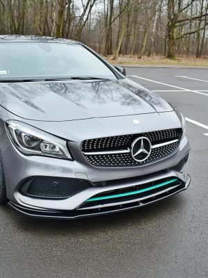Mercedes-Benz CLA C117 AMG-line (facelift) - Lâmina frontal V.1 | ME-CLA-117F-AMGLINE-FD1G | Produto Maxton Design distribuído por Unicartuning.