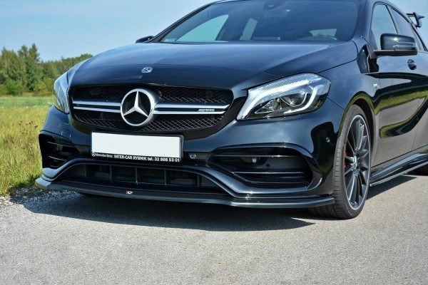 Mercedes-Benz Classe A W176 AMG (facelift) - Lâmina frontal V.1 | ME-A-176F-AMG-FD1G | Produto Maxton Design distribuído por Unicartuning. Mercedes-Benz Classe A W176 AMG (facelift) - Lâmina frontal V.1 | ME-A-176F-AMG-FD1G | Produto Maxton Design distribuído por Unicartuning.