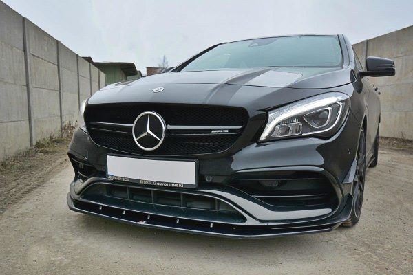 Mercedes-Benz CLA A45 AMG C117 (facelift) - Lâmina frontal V.1 | ME-CLA-117F-AMG-FD1G | Produto Maxton Design distribuído por Unicartuning. Mercedes-Benz CLA A45 AMG C117 (facelift) - Lâmina frontal V.1 | ME-CLA-117F-AMG-FD1G | Produto Maxton Design distribuído por Unicartuning.
