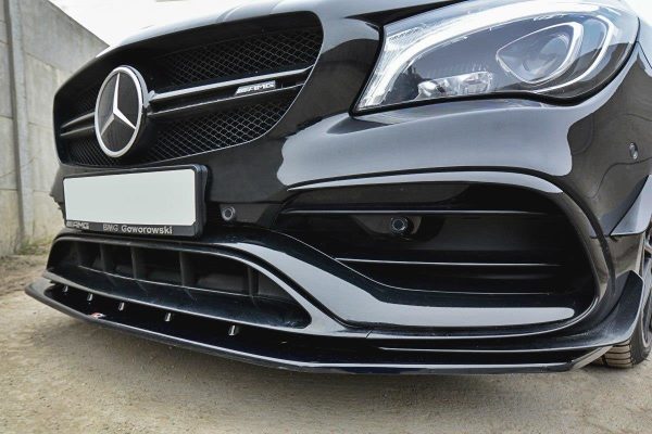 Mercedes-Benz CLA A45 AMG C117 (facelift) - Lâmina frontal V.1 | ME-CLA-117F-AMG-FD1G | Produto Maxton Design distribuído por Unicartuning. Mercedes-Benz CLA A45 AMG C117 (facelift) - Lâmina frontal V.1 | ME-CLA-117F-AMG-FD1G | Produto Maxton Design distribuído por Unicartuning.
