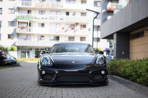 Porsche Cayman Mk2 981c - Lâmina frontal V.1 | PO-CA-981-FFD1FP | Produto Maxton Design distribuído por Unicartuning.