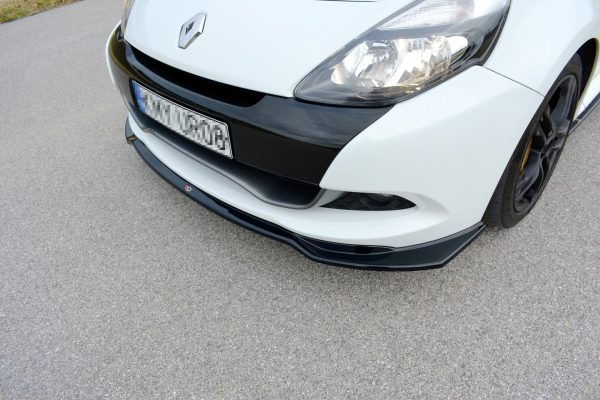 Renault Clio Mk3 RS (facelift) - Lâmina frontal V.1 | RE-CL-3F-RS-FD1G | Produto Maxton Design distribuído por Unicartuning.