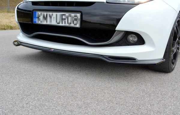 Renault Clio Mk3 RS (facelift) - Lâmina frontal V.1 | RE-CL-3F-RS-FD1G | Produto Maxton Design distribuído por Unicartuning.