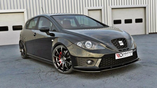 Seat Leon Mk2 Cupra / FR (facelift) - Lâmina frontal V.1 | SE-LE-2F-FR-FD1G | Produto Maxton Design distribuído por Unicartuning. Seat Leon Mk2 Cupra / FR (facelift) - Lâmina frontal V.1 | SE-LE-2F-FR-FD1G | Produto Maxton Design distribuído por Unicartuning.