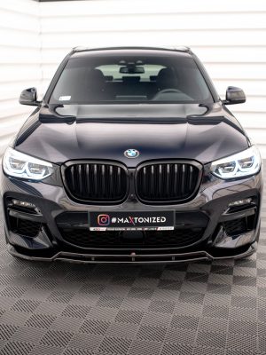 BMW X3 G01 Pack M - Lâmina frontal V.1 | BM-X3-01-MPACK-FD1G+FD1RG | Produto Maxton Design distribuído por Unicartuning.