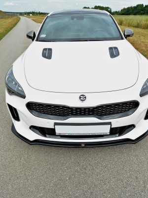Kia Stinger GT / GT-line / Standard Mk1 - Lâmina frontal V.2 | KI-ST-1-GT-FD2G | Produto Maxton Design distribuído por Unicartuning. Kia Stinger GT / GT-line / Standard Mk1 - Lâmina frontal V.2 | KI-ST-1-GT-FD2G | Produto Maxton Design distribuído por Unicartuning.
