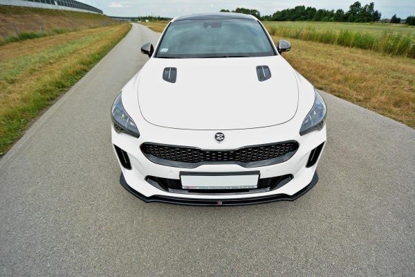 Kia Stinger GT / GT-line / Standard Mk1 - Lâmina frontal V.2 | KI-ST-1-GT-FD2G | Produto Maxton Design distribuído por Unicartuning. Kia Stinger GT / GT-line / Standard Mk1 - Lâmina frontal V.2 | KI-ST-1-GT-FD2G | Produto Maxton Design distribuído por Unicartuning.