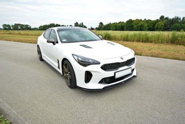 Kia Stinger GT / GT-line / Standard Mk1 - Lâmina frontal V.2 | KI-ST-1-GT-FD2G | Produto Maxton Design distribuído por Unicartuning. Kia Stinger GT / GT-line / Standard Mk1 - Lâmina frontal V.2 | KI-ST-1-GT-FD2G | Produto Maxton Design distribuído por Unicartuning.