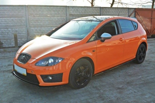 Seat Leon Mk2 Cupra / FR - Lâmina frontal V.2 | SE-LE-2F-FR-FD2G | Produto Maxton Design distribuído por Unicartuning. Seat Leon Mk2 Cupra / FR - Lâmina frontal V.2 | SE-LE-2F-FR-FD2G | Produto Maxton Design distribuído por Unicartuning.