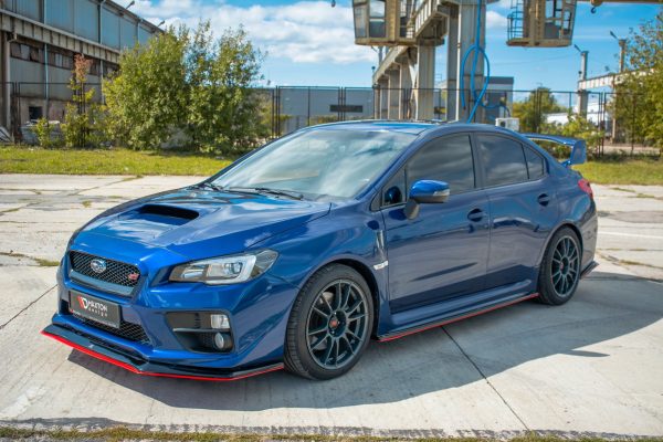 Subaru WRX STI - Lâmina frontal V.3 | SUIM4WRXSTI-FD1G+FD1RRED | Produto Maxton Design distribuído por Unicartuning.