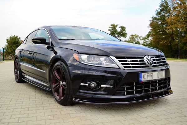 Volkswagen CC R-line - Lâmina frontal | VW-CC-1F-RLINE-FD1G | Produto Maxton Design distribuído por Unicartuning.