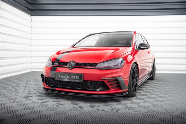 Volkswagen Golf Mk7 GTI ClubSport - Lâmina frontal | VW-GO-7-GTI-CS-FD1G | Produto Maxton Design distribuído por Unicartuning. Volkswagen Golf Mk7 GTI ClubSport - Lâmina frontal | VW-GO-7-GTI-CS-FD1G | Produto Maxton Design distribuído por Unicartuning.
