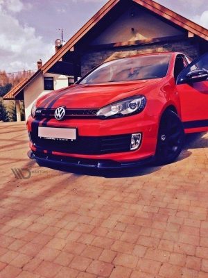 Volkswagen Golf V R32 Look Volkswagen Golf VI - Lâmina frontal | VW-GO-6-35TH-FD1G | Produto Maxton Design distribuído por Unicartuning.