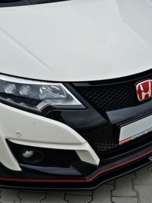 Honda Civic Ix Type R - Lâmina frontal V.1 | HO-CI-9-TYPE-R-FD1G | Produto Maxton Design distribuído por Unicartuning.
