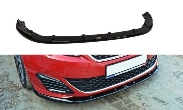Peugeot 308 II GTI - Lâmina frontal V.2 | PE-308-GTI-FD2G | Produto Maxton Design distribuído por Unicartuning.