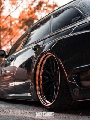 Audi S6 C7 Avant - Alargadores de guarda-lamas | AU-S6-C7-AV-BK1-RE1F | Produto Maxton Design distribuído por Unicartuning.