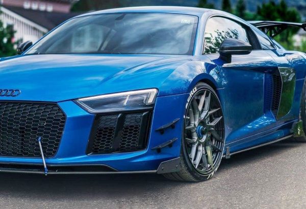 Audi R8 Mk.2 - Lâminas laterais frontais | AU-R8-2-CNC-CAN1A | Produto Maxton Design distribuído por Unicartuning.