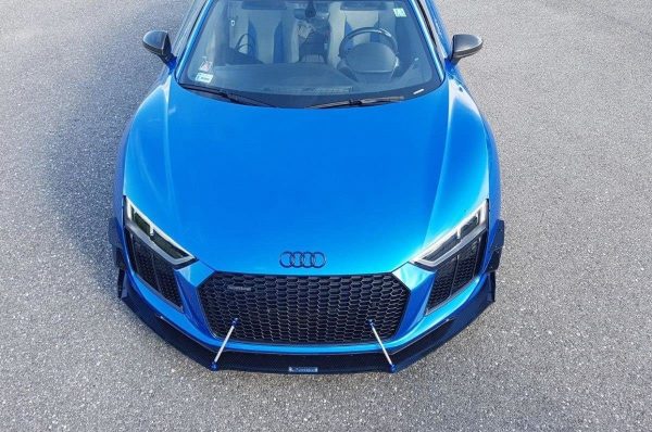 Audi R8 Mk.2 - Lâminas laterais frontais | AU-R8-2-CNC-CAN1A | Produto Maxton Design distribuído por Unicartuning.