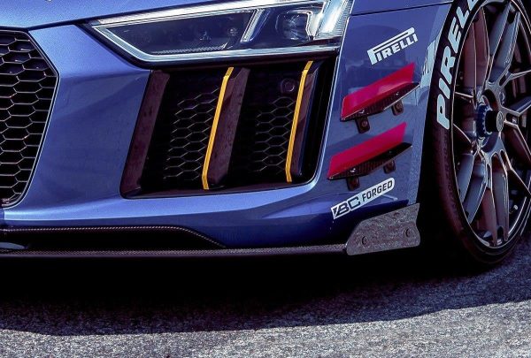 Audi R8 Mk.2 - Lâminas laterais frontais | AU-R8-2-CNC-CAN1A | Produto Maxton Design distribuído por Unicartuning.