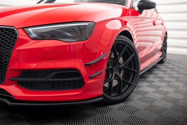 Audi S3 / A3 S-Line 8V Sedan / Cabrio - Lâminas laterais frontais | AU-S3-8V-S-CAN1 | Produto Maxton Design distribuído por Unicartuning. Audi S3 / A3 S-Line 8V Sedan / Cabrio - Lâminas laterais frontais | AU-S3-8V-S-CAN1 | Produto Maxton Design distribuído por Unicartuning.