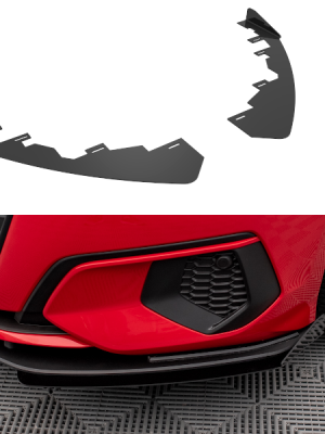 Audi A3 8Y - Splitters frontais | AUA38YCNC-FSF1G | Produto Maxton Design distribuído por Unicartuning.