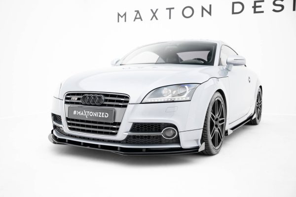 Audi TT S / TT S-Line 8j (facelift) - Splitters frontais | AUTT2SLINECNC-FSF1G | Produto Maxton Design distribuído por Unicartuning.