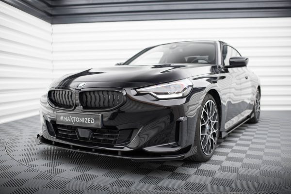 BMW 2 Coupé G42 - Splitters frontais | BM2G42CNC-FSF1G | Produto Maxton Design distribuído por Unicartuning.