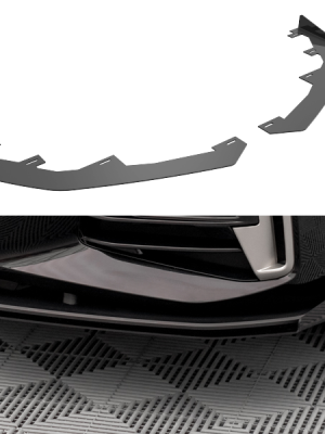 BMW 4 Pack M G22 / G23 / G22 (facelift) / G23 (facelift) - Splitters frontais | BM4G22MPACKCNC-FSF1G | Produto Maxton Design distribuído por Unicartuning.