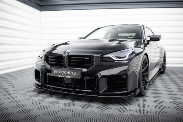 BMW M2 G87 - Splitters frontais | BMM2G87CNC-FSF1G | Produto Maxton Design distribuído por Unicartuning.