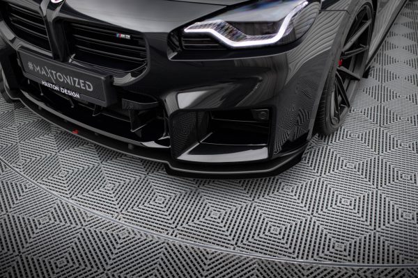 BMW M2 G87 - Splitters frontais | BMM2G87CNC-FSF1G | Produto Maxton Design distribuído por Unicartuning.