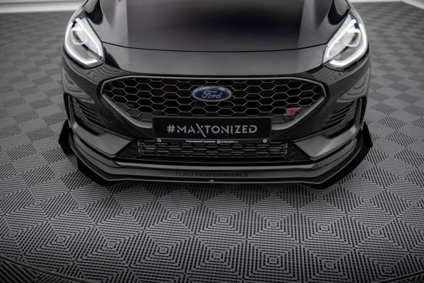 Ford Fiesta ST / ST-line Mk8 (facelift) - Splitters frontais | FOFI8FSTCNC-FSF1G | Produto Maxton Design distribuído por Unicartuning. Ford Fiesta ST / ST-line Mk8 (facelift) - Splitters frontais | FOFI8FSTCNC-FSF1G | Produto Maxton Design distribuído por Unicartuning.