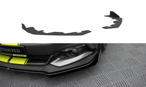 Ford Mustang GT Mk6 - Splitters frontais | FOMU6GTCNC-FSF1G | Produto Maxton Design distribuído por Unicartuning.
