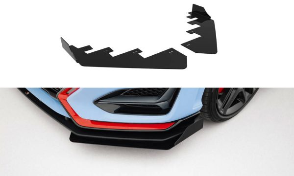 Hyundai Veloster N Mk2 - Splitters frontais | HYVE2NCNC-FSF1G | Produto Maxton Design distribuído por Unicartuning.