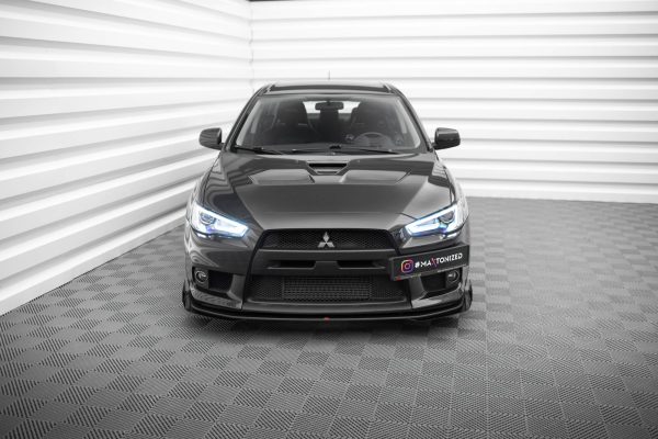 Mitsubishi Lancer Evo X - Splitters frontais | MILA10EVOCNC-FSF1G | Produto Maxton Design distribuído por Unicartuning.