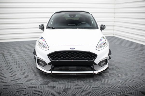 Ford Fiesta Mk8 ST / ST-line - Lâmina frontal RACING V.2 | FO-FI-8-STLINE-CNC-FD2A | Produto Maxton Design distribuído por Unicartuning.