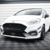 Ford Fiesta Mk8 ST / ST-line - Lâmina frontal RACING V.2 | FO-FI-8-STLINE-CNC-FD2A | Produto Maxton Design distribuído por Unicartuning.