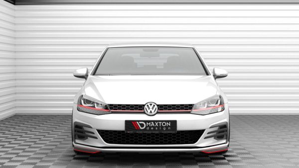 Volkswagen Golf GTI Mk7 (facelift) - Front Side Splitters | VW-GO-7F-GTI-FD6G | Produto Maxton Design distribuído por Unicartuning.
