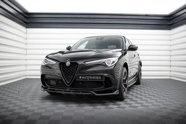 Alfa Romeo Stelvio Quadrifoglio Mk1 - Lâmina frontal | AL-ST-1-QV-FD1G+FD1RG | Produto Maxton Design distribuído por Unicartuning. Alfa Romeo Stelvio Quadrifoglio Mk1 - Lâmina frontal | AL-ST-1-QV-FD1G+FD1RG | Produto Maxton Design distribuído por Unicartuning.
