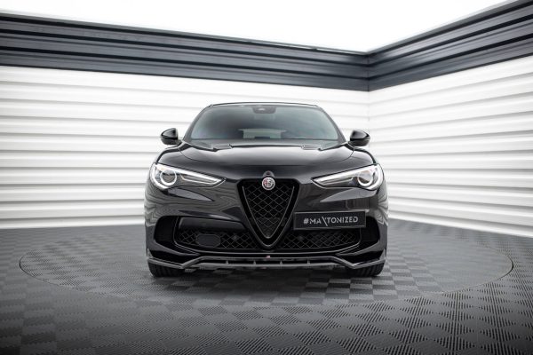 Alfa Romeo Stelvio Quadrifoglio Mk1 - Lâmina frontal | AL-ST-1-QV-FD1G+FD1RG | Produto Maxton Design distribuído por Unicartuning. Alfa Romeo Stelvio Quadrifoglio Mk1 - Lâmina frontal | AL-ST-1-QV-FD1G+FD1RG | Produto Maxton Design distribuído por Unicartuning.
