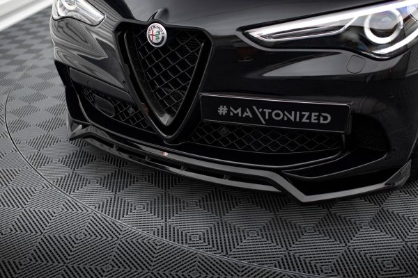 Alfa Romeo Stelvio Quadrifoglio Mk1 - Lâmina frontal | AL-ST-1-QV-FD1G+FD1RG | Produto Maxton Design distribuído por Unicartuning. Alfa Romeo Stelvio Quadrifoglio Mk1 - Lâmina frontal | AL-ST-1-QV-FD1G+FD1RG | Produto Maxton Design distribuído por Unicartuning.