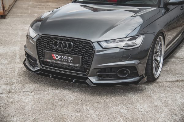 Audi A6 / A6 C7 S-Line/ S6 C7 (facelift) - Lâmina frontal | AU-S6-C7F-FFD1FP | Produto Maxton Design distribuído por Unicartuning.