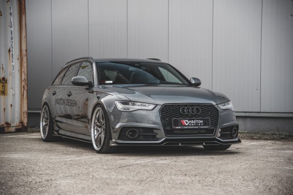 Audi A6 / A6 C7 S-Line/ S6 C7 (facelift) - Lâmina frontal | AU-S6-C7F-FFD1FP | Produto Maxton Design distribuído por Unicartuning.